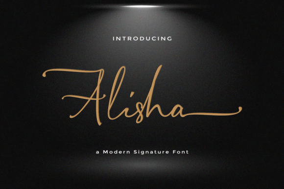 Alisha Signature: A Refined Script Font for Elegant Brand Identities