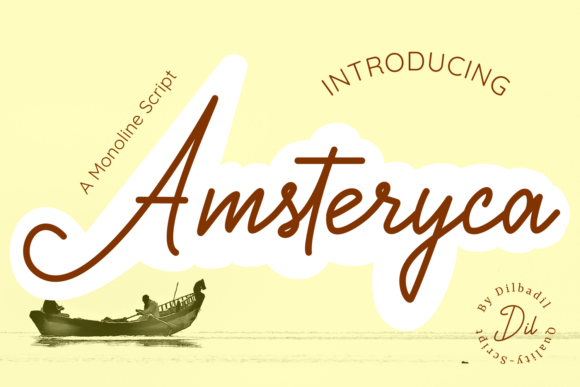 Amsteryca: A Graceful Script Font for Elegant Digital Branding