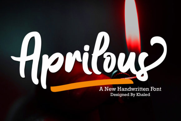 Aprilous: A Script Font for Crafters and Designers