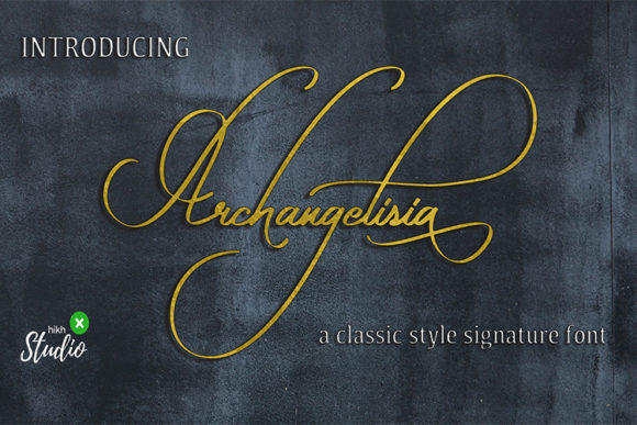 Archangelisia: A Refined Script Font for Polished Branding