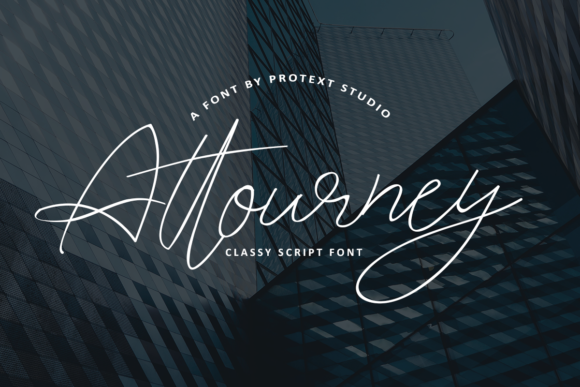 Attourney: A Refined Script Font for Polished Branding