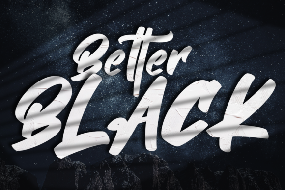 Better Black: A Bold Handwritten Font for Real Business Branding