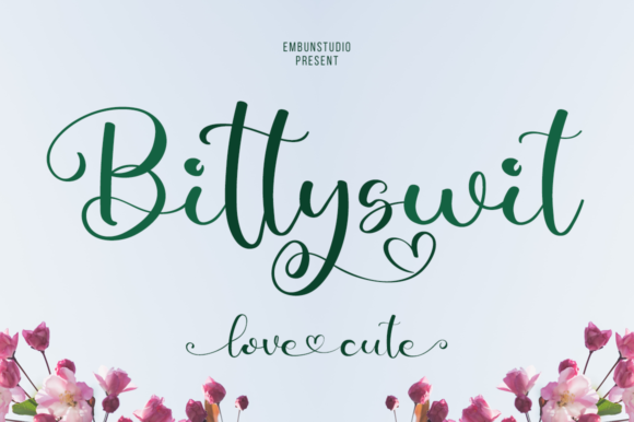 BittySwit: A Playful Handwritten Font for Romantic Campaign Moments