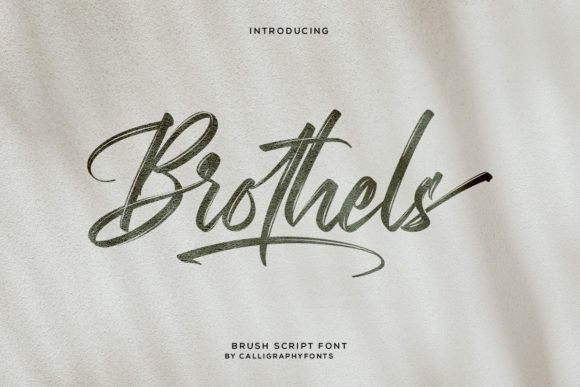 Brothels Script Font for Handmade Creators