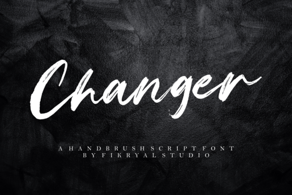 Changer: A Brushed Handwritten Font for Editorial Warmth