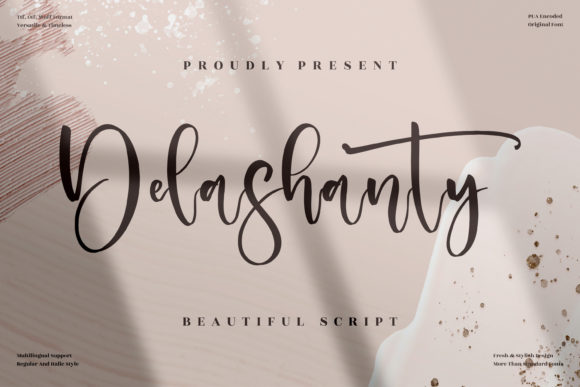 Delashanty: A Graceful Script Font for Thoughtful Branding