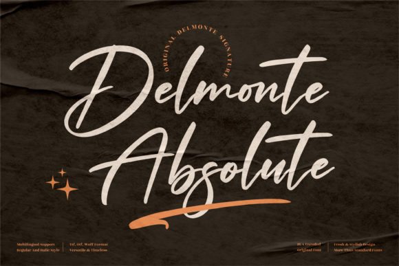 Delmonte Absolute: A Script Font That Speaks Before You Scroll