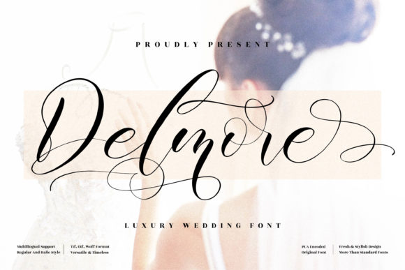 Delmore: A Refined Script Font for Elegant Web Design