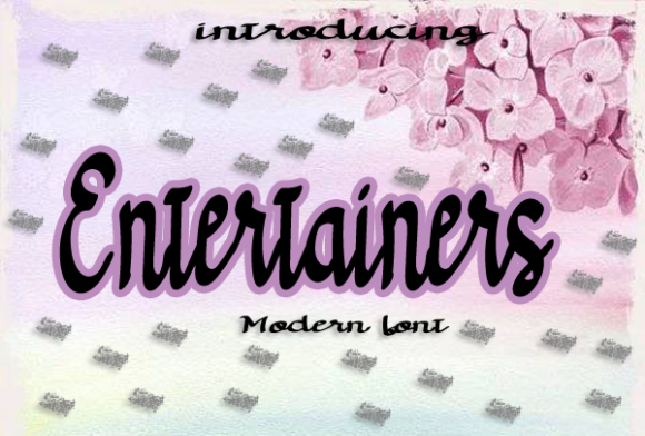 Entertainers: A Handwritten Font That Feels Like a Thoughtful Pause