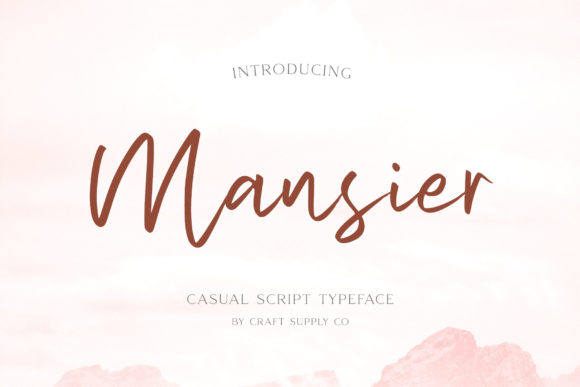 Font That Elevates Your Brand: Mansier
