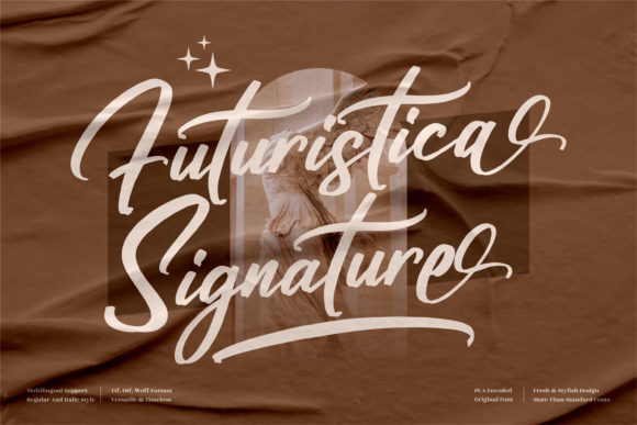 Futuristica Signature: A Refined Script Font for Thoughtful Design