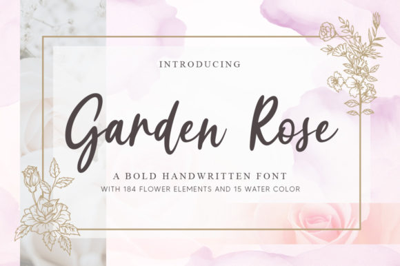 Garden Rose: A Script Font for Editorial Elegance