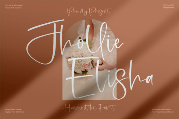 Jhollie Elisha: A Refined Script Font for Digital Brand Moments