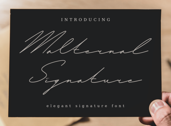 Malternal Signature: A Premium Script Font That Elevates Campaign Clarity