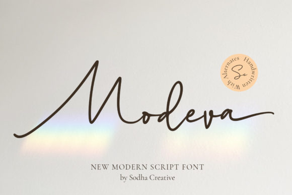 Modeva: A Delicate Script Font for Thoughtful Editorial Moments