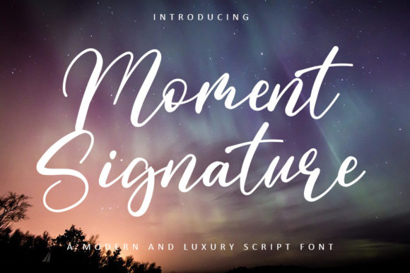 Moment Signature: A Refined Script Font for Brand Elegance