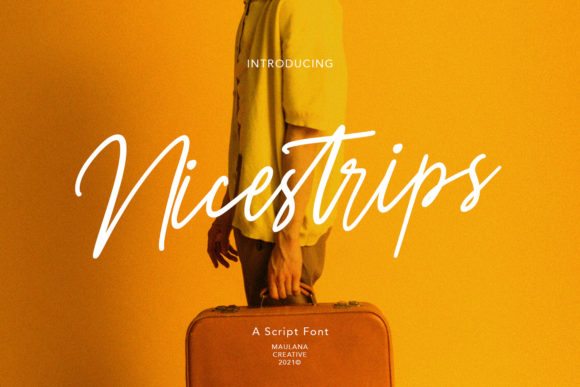 Nicestrips: A Fashionable Script Font for Digital Branding