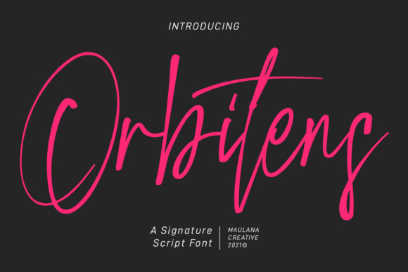 Orbitens: A Script Font That Breathes Elegance Into Editorial Design