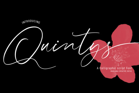Quintys: A Graceful Script Font for Campaign Headlines