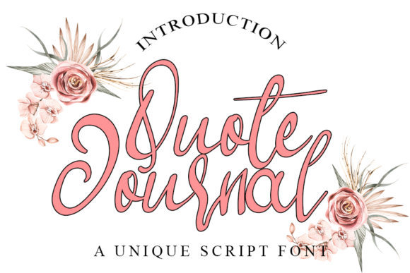 Quote Journal: A Premium Script Font for Clear, Elegant Campaign Messaging