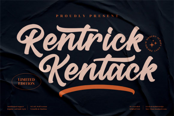 Rentrick Kentack: A Handwritten Font That Feels Like a Signature