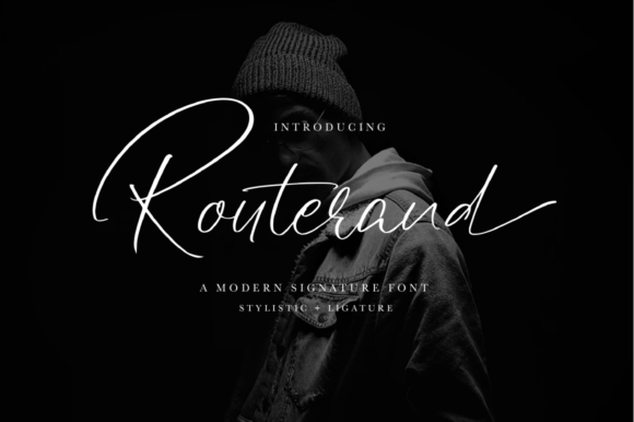 Routerand: A Graceful Script Font for Thoughtful Branding