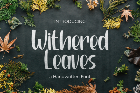 Withered Leaves: A Sweet Handwritten Font for Brand Warmth
