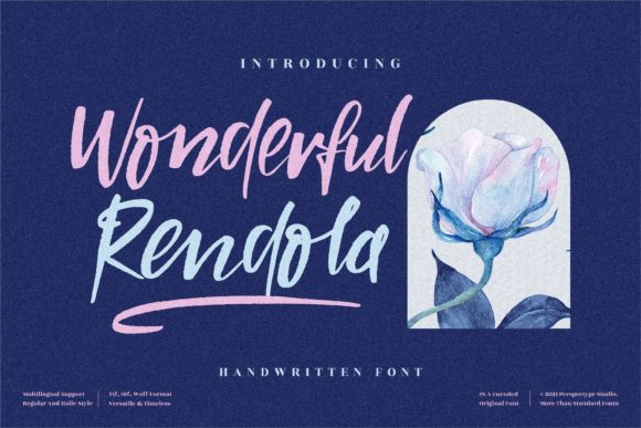 Wonderful Rendola: A Script Font for Campaigns That Speak Softly
