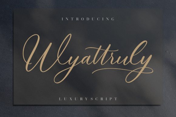 Wyattruly: A Script Font for Elegant Branding